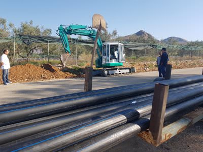 Ξεκίνησε το έργο υδροδότησης του Αραχναίου