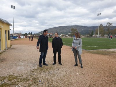 Επίσκεψη του Γενικού Γραμματέα Αθλητισμού Γιώργου Μαυρωτά στις αθλητικές εγκαταστάσεις του Δήμου Ναυπλιέων