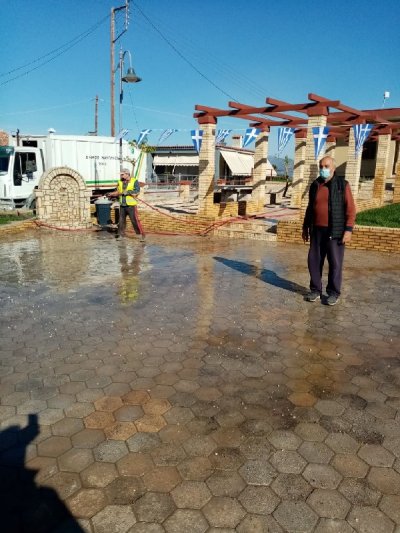 Στην Τοπική Κοινότητα Πουλακίδας η υπηρεσία καθαριότητας