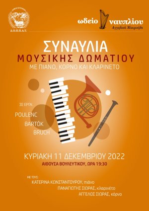 Συναυλία μουσικού δωματίου στο Βουλευτικό
